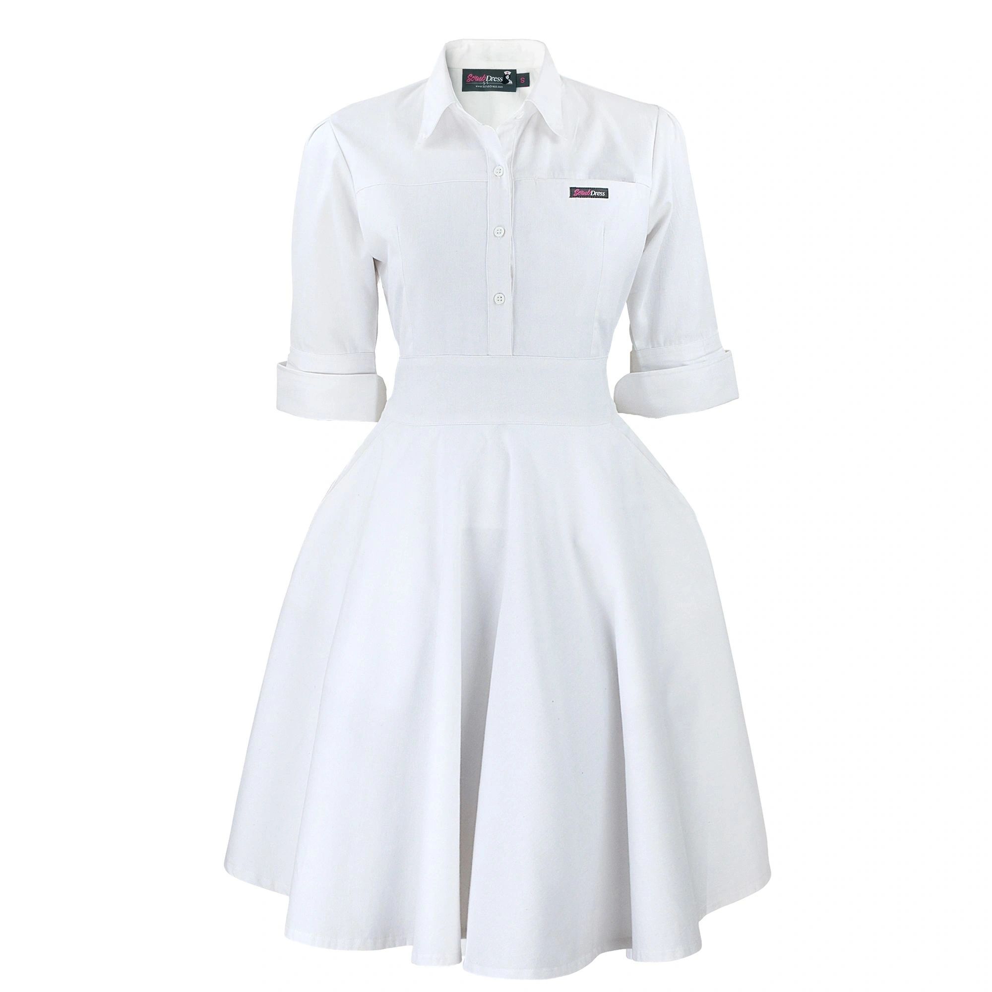 White nurse clearance uniform dress